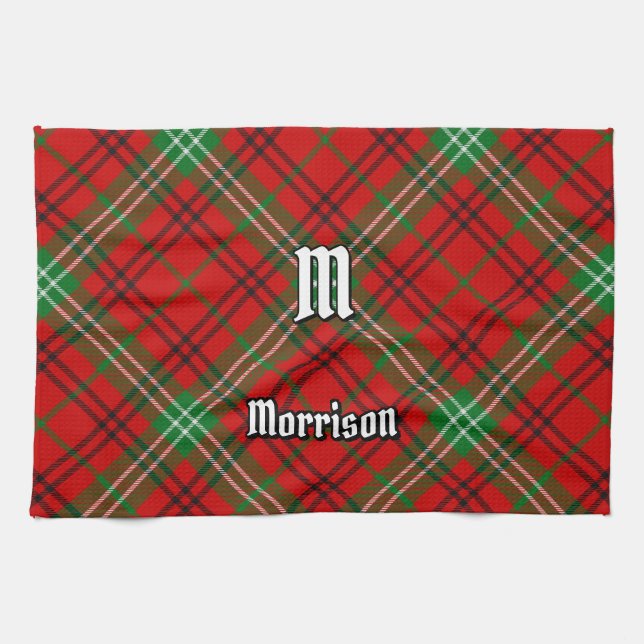 Clan Morrison Red Tartan Küchentuch (Horizontal)