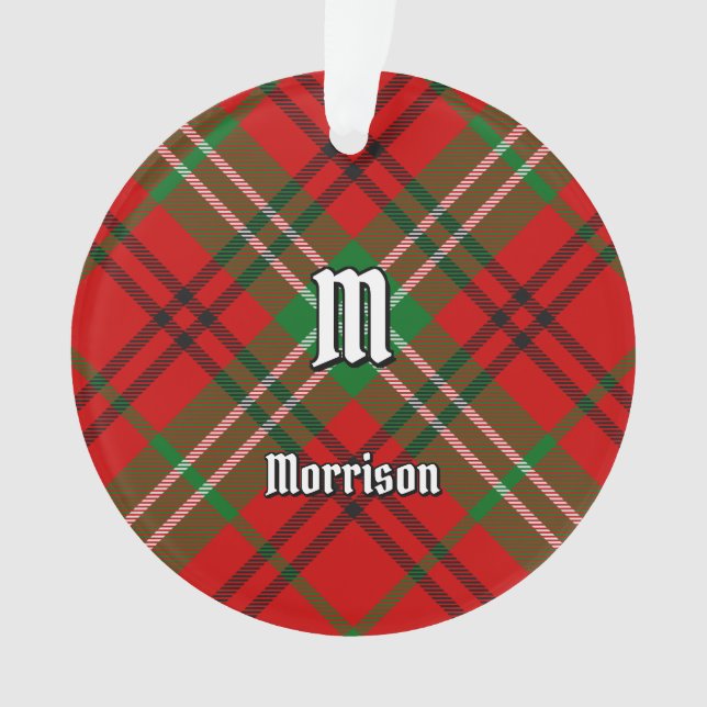 Clan Morrison Red Tartan Ornament (Vorderseite)