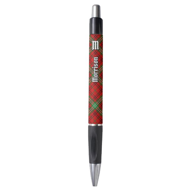 Clan Morrison Red Tartan Pen Kugelschreiber (Vorderseite Vertikal)