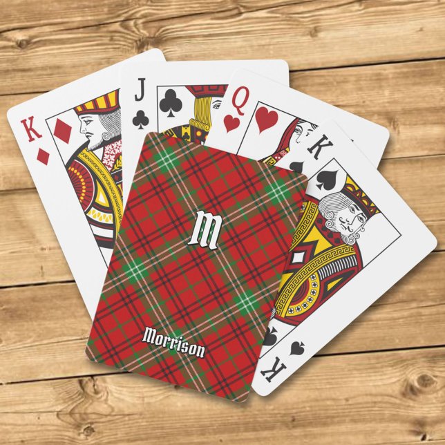 Clan Morrison Red Tartan Spielkarten (Von Creator hochgeladen)