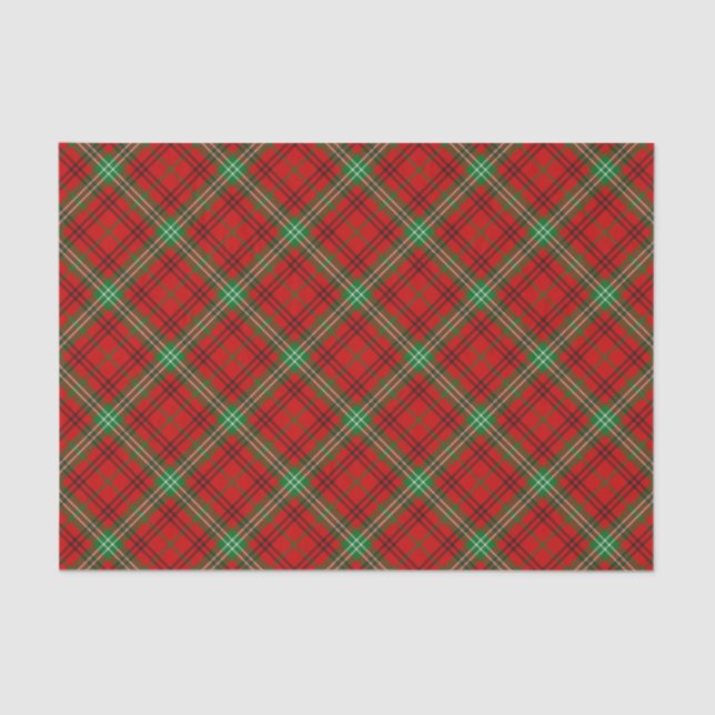 Clan Morrison Red Tartan Tissue Paper Seidenpapier (Vorderseite)
