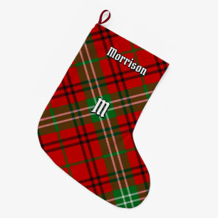 Clan Morrison Red Tartan Weihnachts-Strumpf Großer Weihnachtsstrumpf