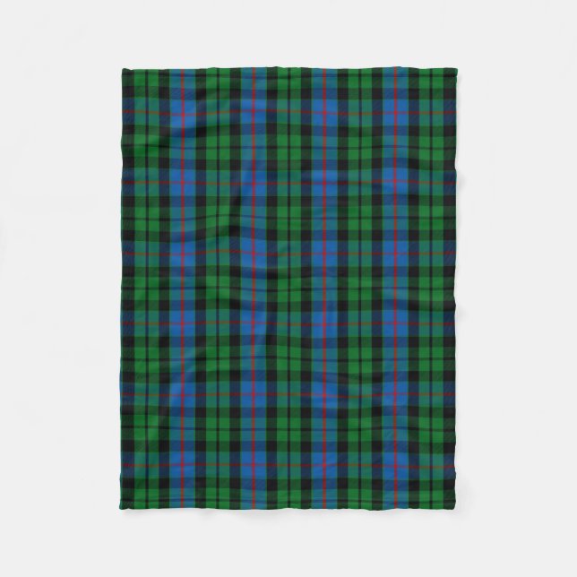 Clan Morrison Tartan Kariert Fleecedecke (Vorderseite)