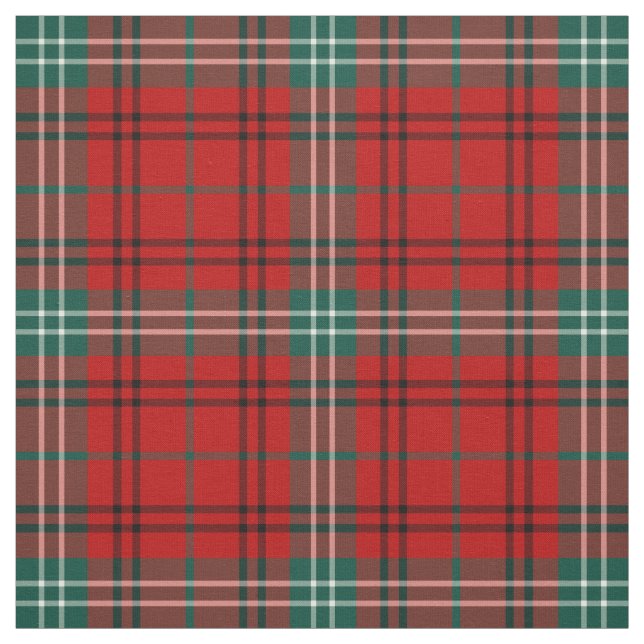 Clan Morrison Tartan Red and Green Kariert Stoff (Muster)