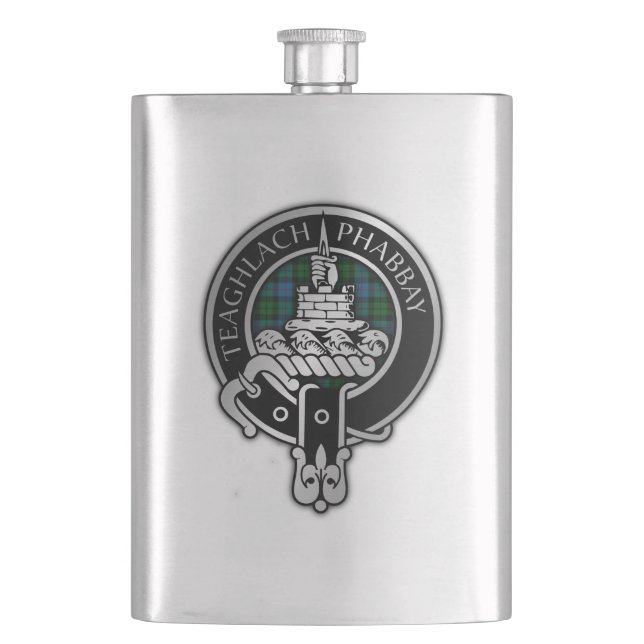 Clan Morrison Wappen & Jagd Flachmann (Vorderseite)