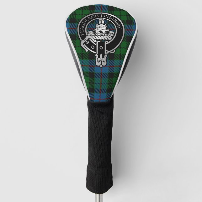 Clan Morrison Wappen & Jagd Tartan Golf Headcover (Vorderseite)