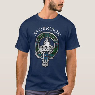 Clan Morrison Wappen & Jagd Tartan T - Shirt