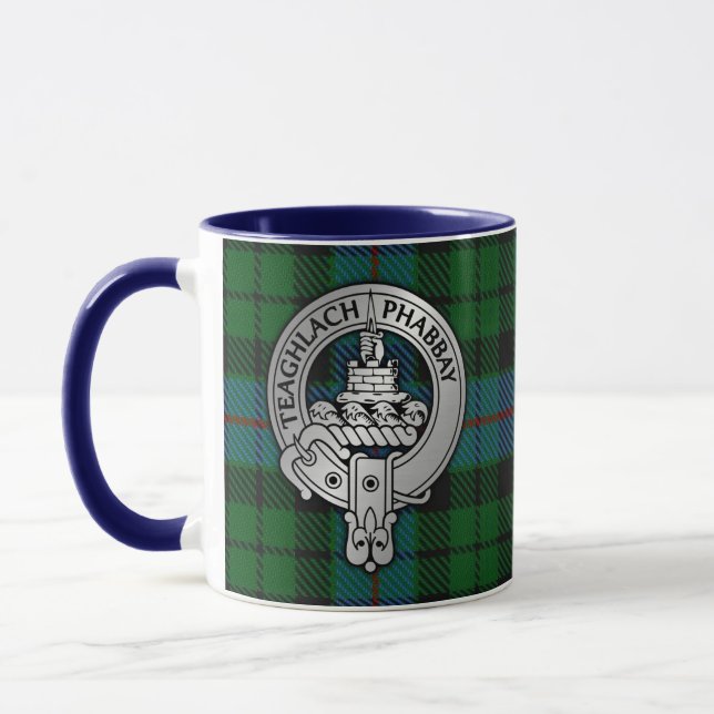 Clan Morrison Wappen & Jagd Tartan Tasse (Links)