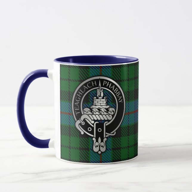 Clan Morrison Wappen & Jagd Tartan Tasse (Links)