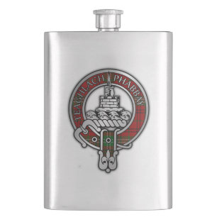 Clan Morrison Wappen & Tartan-Flasche Flachmann