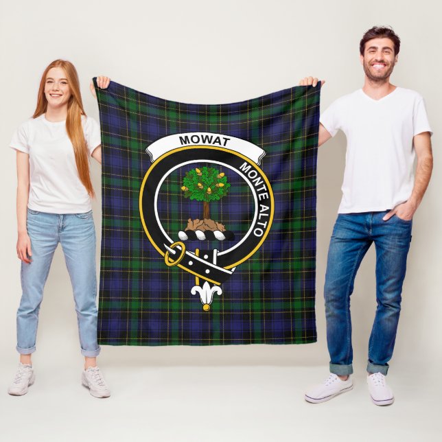 Clan Mowat Tartan Kariert Fleecedecke (Beispiel)