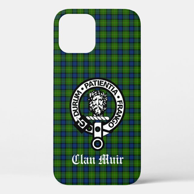 Clan Muir oder mehr Wappen Abzeichen & Tartan Case-Mate iPhone Hülle (Rückseite)