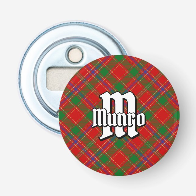 Clan Munro Tartan Flaschenöffner (Vorderseite)