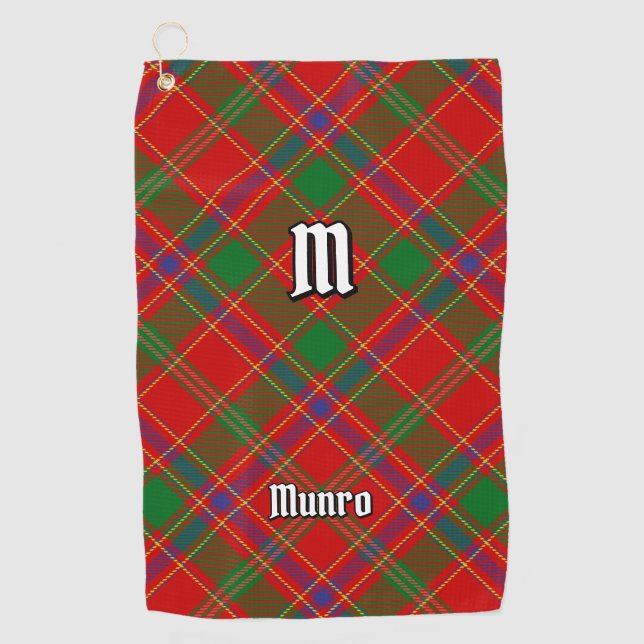 Clan Munro Tartan Golfhandtuch (Vorderseite)