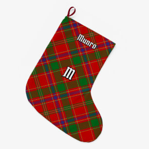 Clan Munro Tartan Großer Weihnachtsstrumpf