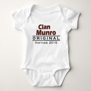 Clan Munro Vintag anpassen Baby Strampler