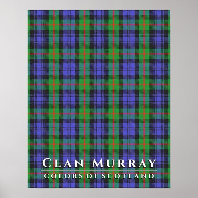 Clan Murray Colors of Scotland 2 Tartan Kariert Poster (Vorne)