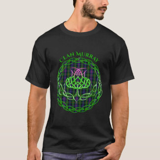 Clan Murray Scottish Tartan Celtic Thistle T-Shirt