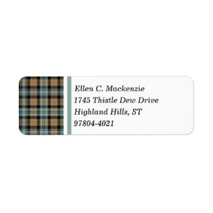 Clan Murray TAN und Schwarzes verwitterter Tartan