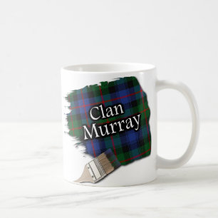Clan Murray Tartan Paint Brush Cup Tasse