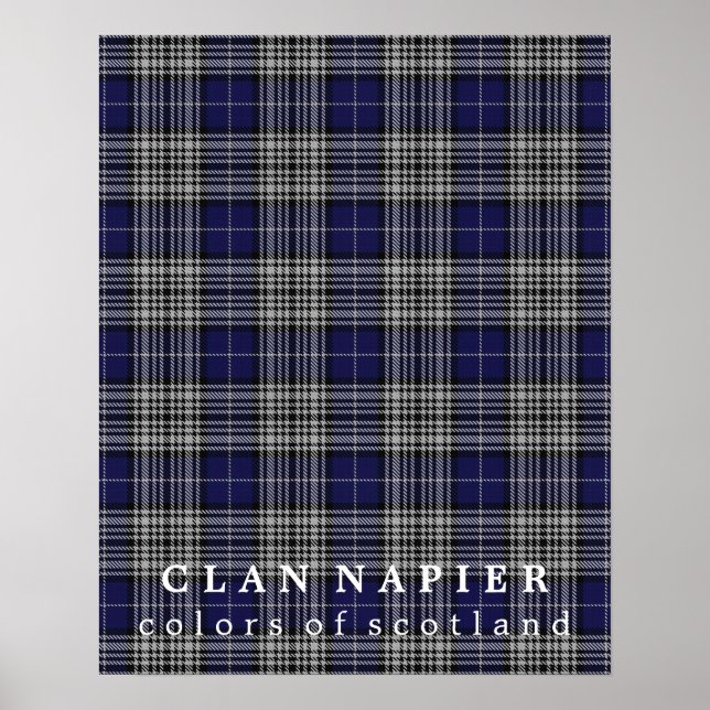 Clan Napier Colors of Scotland Tartan Poster (Vorne)