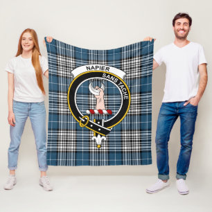 Clan Napier Modern Tartan Kariert Fleecedecke