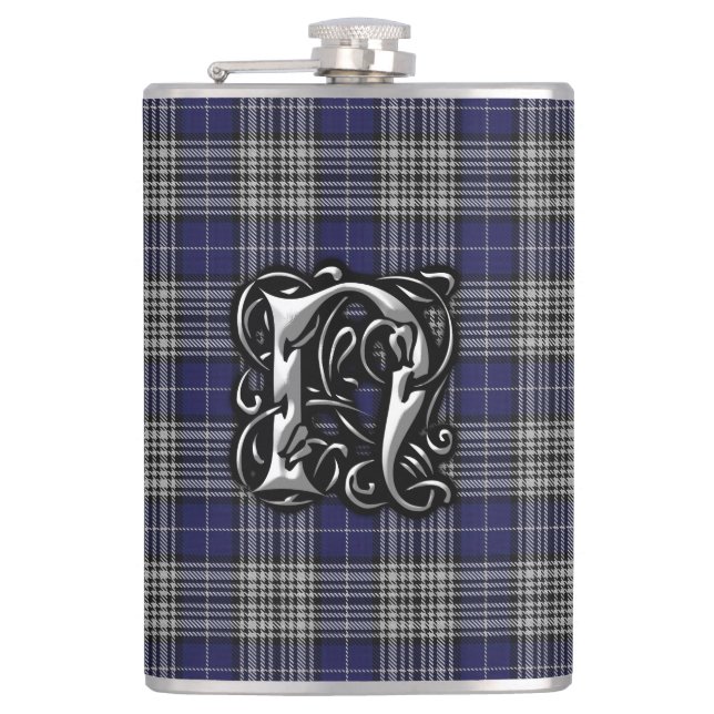 Clan-Napiertartan-alte Schottland-Flasche Flachmann (Vorderseite)