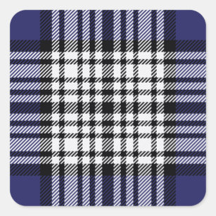 Clan-NapierTartan Quadratischer Aufkleber