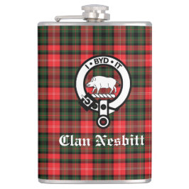 Clan Nesbitt Wappen Abzeichen & Tartan Personalisi Flachmann