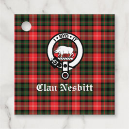 Clan Nesbitt Wappen Abzeichen & Tartan Personalisi Geschenkanhänger