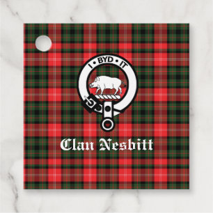 Clan Nesbitt Wappen Abzeichen & Tartan Personalisi Geschenkanhänger