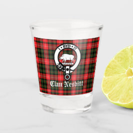 Clan Nesbitt Wappen Abzeichen & Tartan Schnapsglas