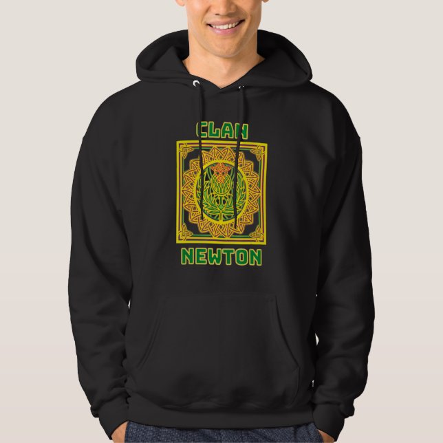 Clan Newton Scottish Celtic Thistle Hoodie (Vorderseite)