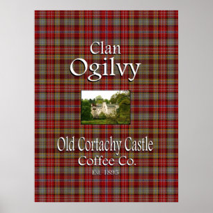 Clan Ogilvys alte Cortachy Castle Coffee Co. Poster