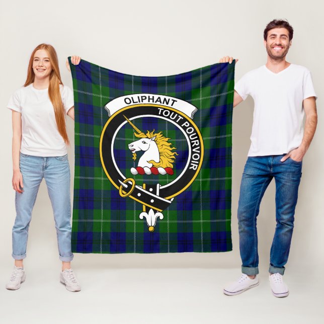 Clan Oliphant Modern Tartan Kariert Fleecedecke (Beispiel)