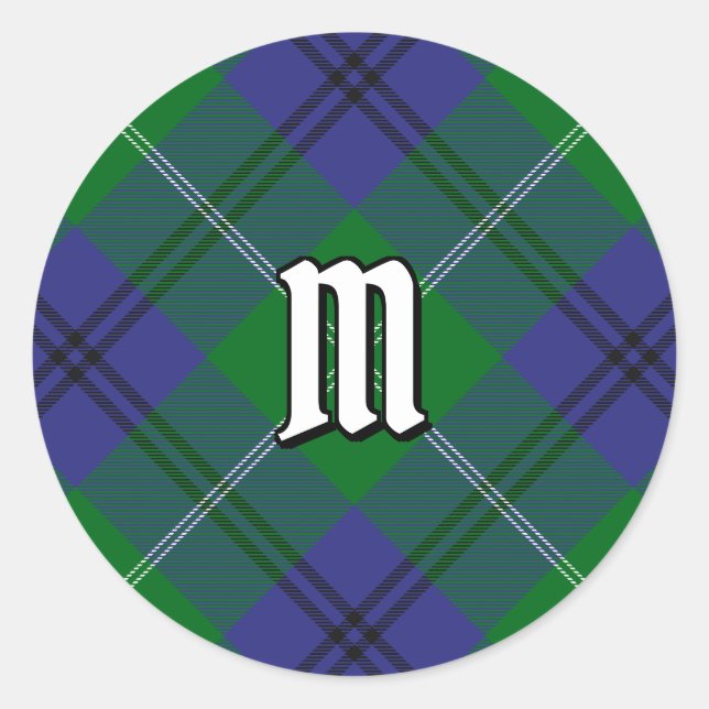 Clan Oliphant Tartan Classic Round Sticker (Vorderseite)