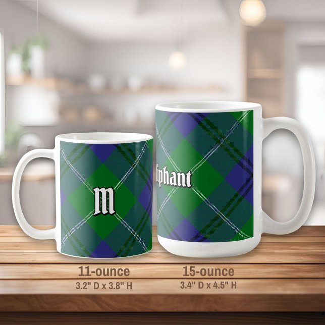 Clan Oliphant Tartan Coffee Tasse (Von Creator hochgeladen)