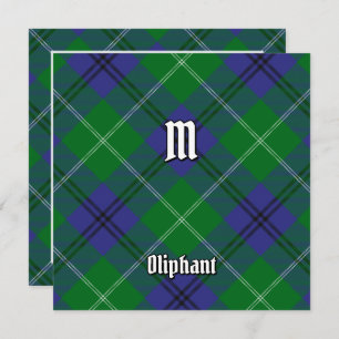 Clan Oliphant Tartan Einladung