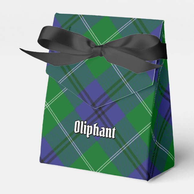Clan Oliphant Tartan Favor Box Geschenkschachtel (Vorderseite)