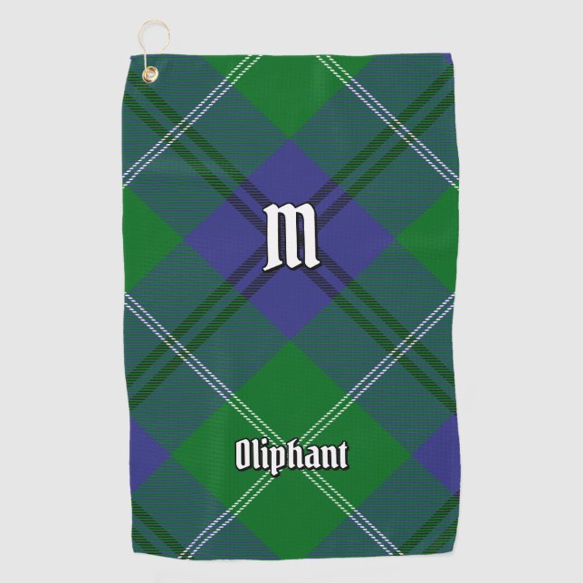 Clan Oliphant Tartan Golf Towel Golfhandtuch (Vorderseite)