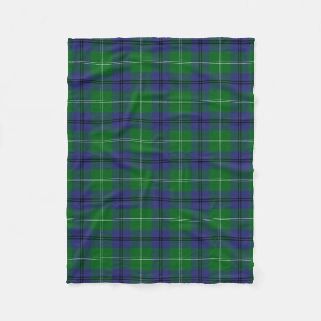Clan Oliphant Tartan Kariert Fleecedecke (Vorderseite)