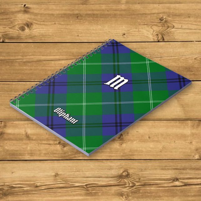 Clan Oliphant Tartan Notebook Notizblock (Von Creator hochgeladen)