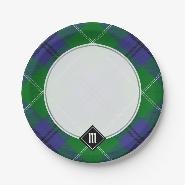 Clan Oliphant Tartan Paper Tellers Pappteller (Vorderseite)