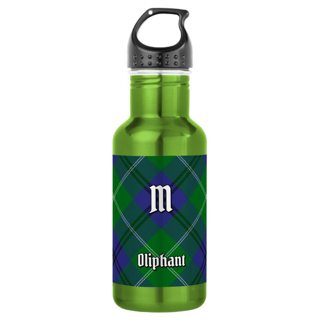 Clan Oliphant Tartan Steel Water Flasche Edelstahlflasche (Vorderseite)