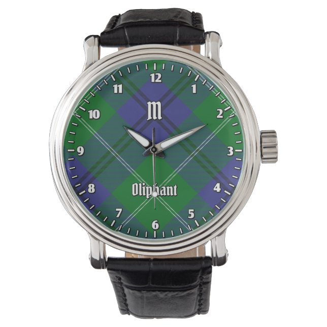 Clan Oliphant Tartan Watch Armbanduhr (Vorderseite)