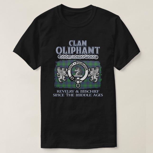 Clan Oliphant Wappen Scottish Clans Scottish Surna T-Shirt (Design vorne)