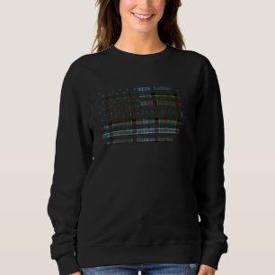 Clan Paisley Drennan Scottish tartan, US-Flaggenki Sweatshirt