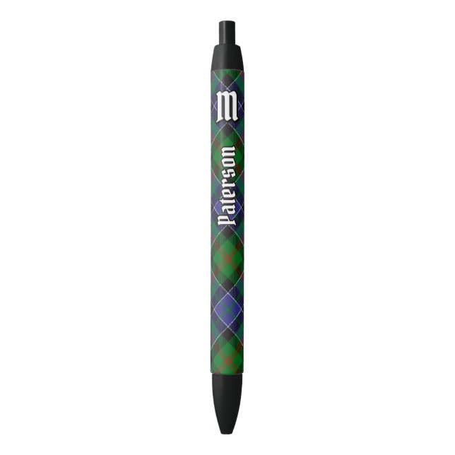 Clan Paterson Tartan Kugelschreiber (Vorderseite Vertikal)