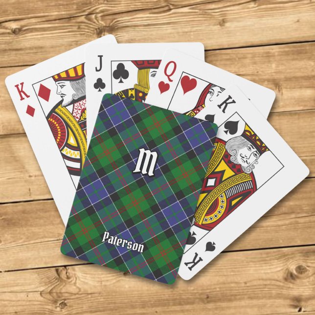 Clan Paterson Tartan Spielkarten (Von Creator hochgeladen)