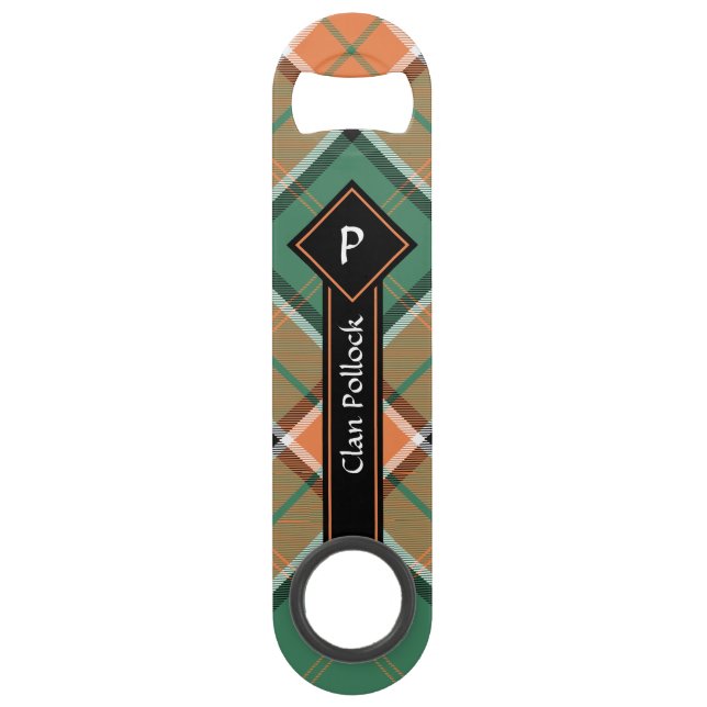 Clan Pollock Tartan Bar Key (Vorderseite)